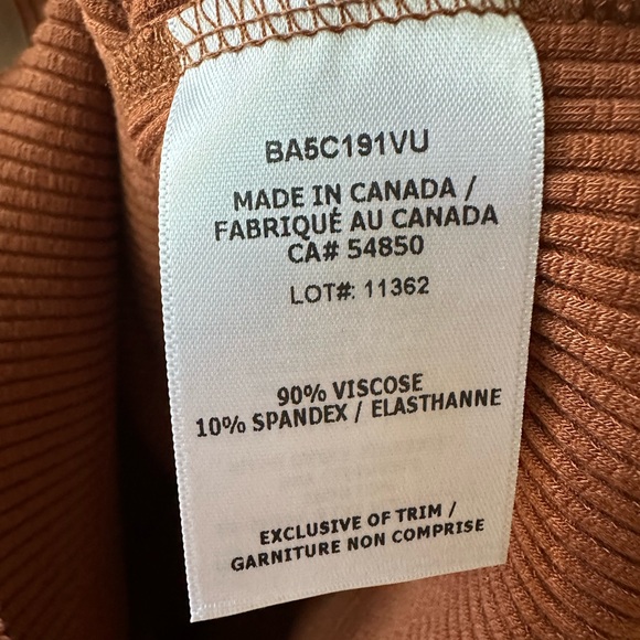 Wesley from Bandier Ribbed Knit Midi Tank Dress Rust Size Small - Picture 7 of 7